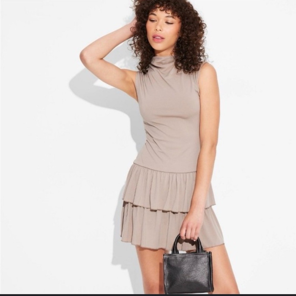 Target Taupe Sleeveless Mini Dress